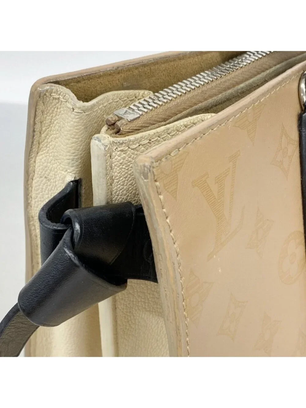 Louis Vuitton Handbag Monogram Veri Tote MM Sesame